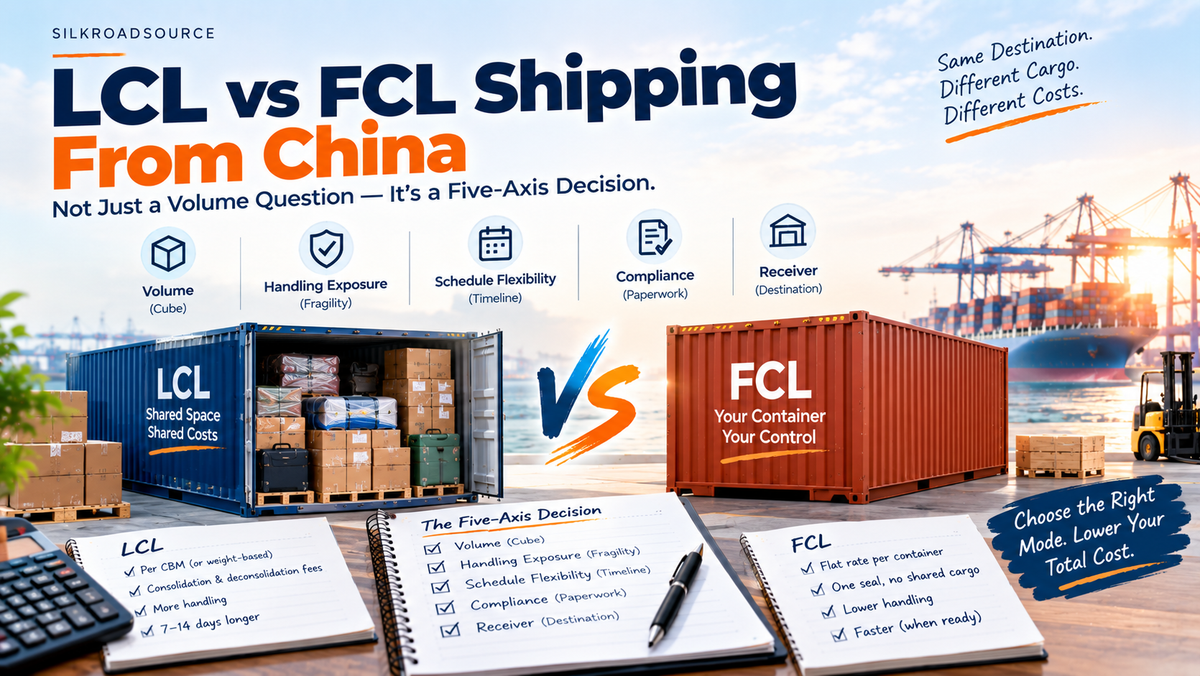 LCL vs FCL Shipping From China: Which Is Better?