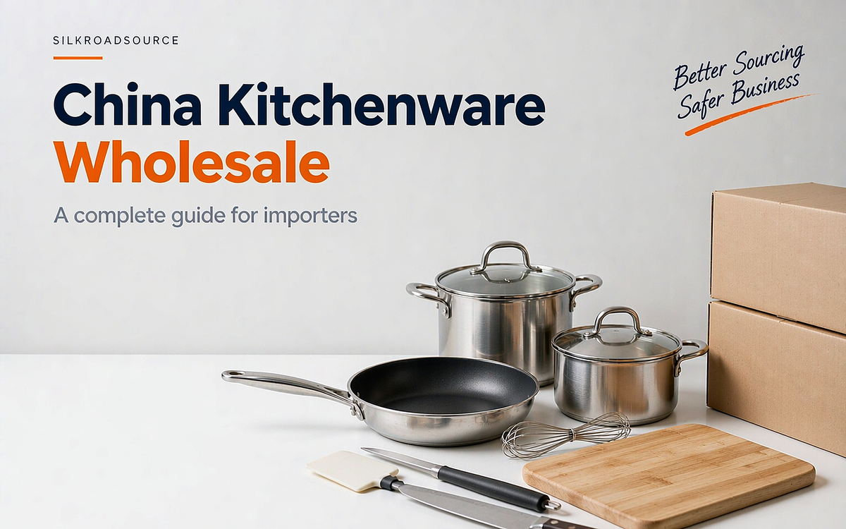 Kitchenware wholesale assortment of cookware, knives and utensils