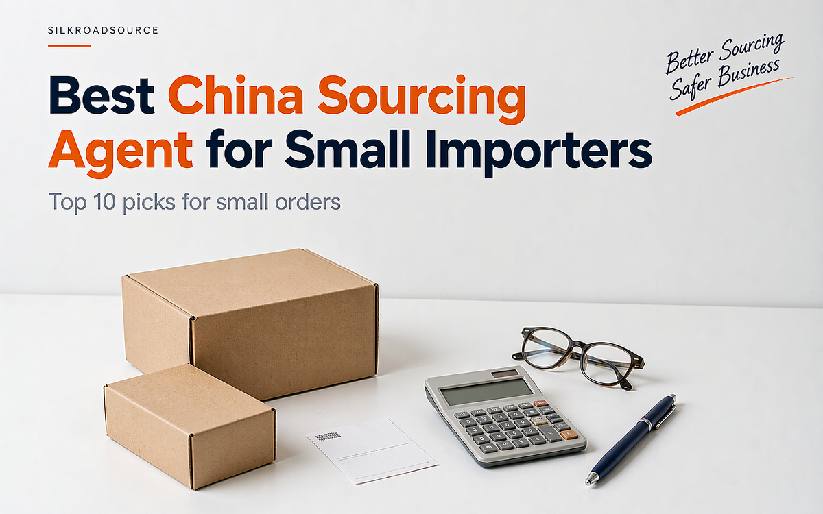 Small importer parcel and supplier quotes on a white desk