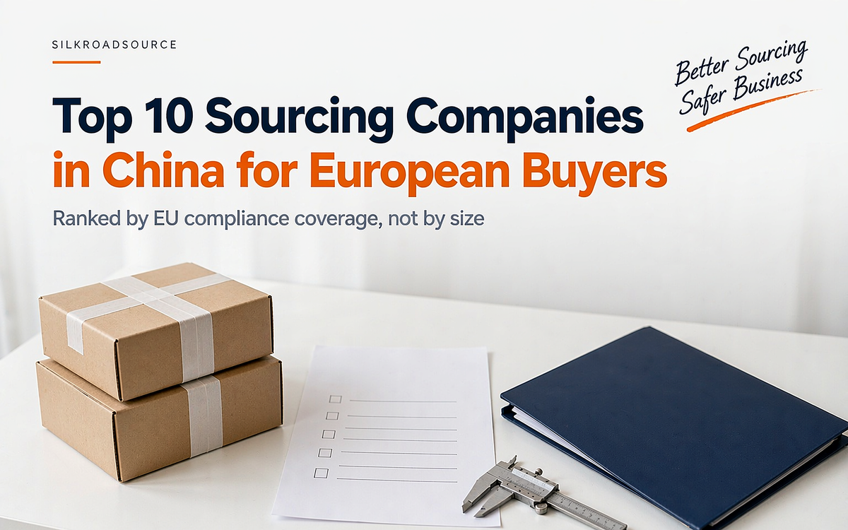 European importer reviewing China supplier documents on white