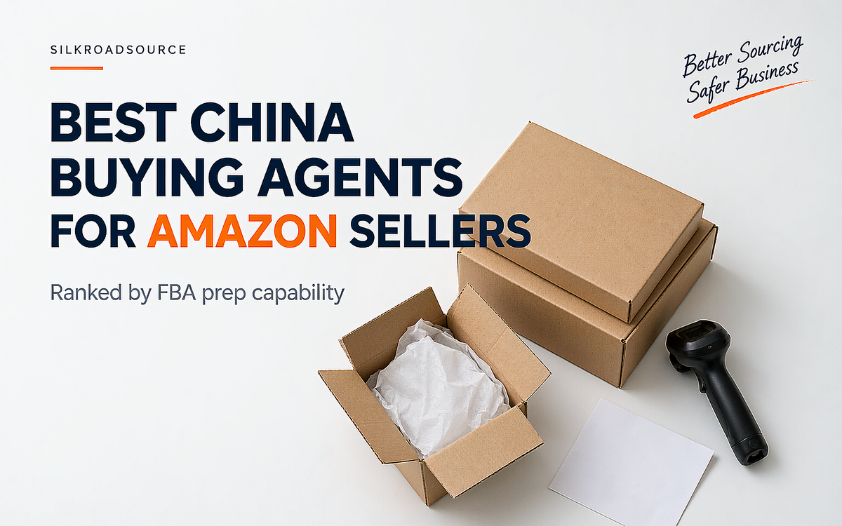 Amazon cartons prepared and consolidated by a China buying office before FBA shipment