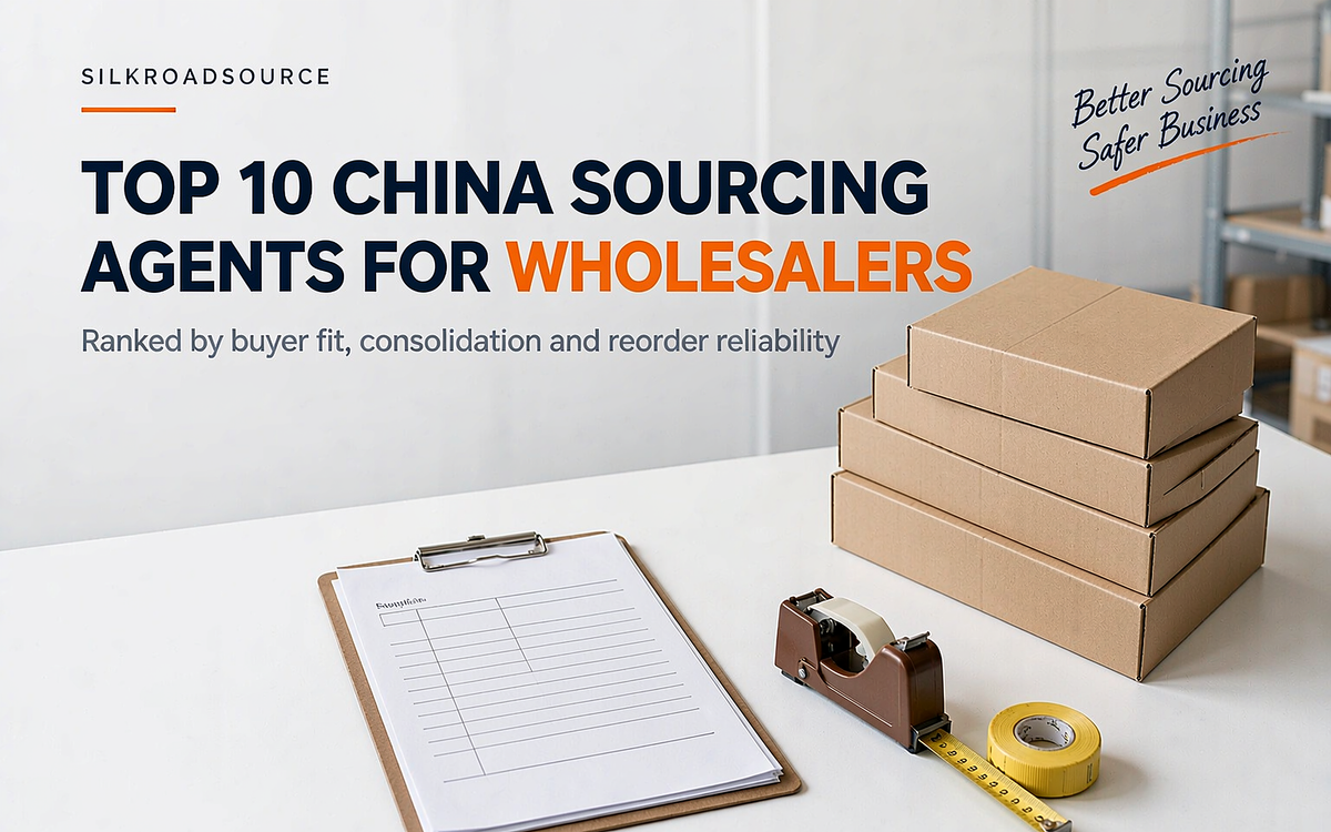 Wholesale cartons from several suppliers consolidated into one shipment by a China buying desk