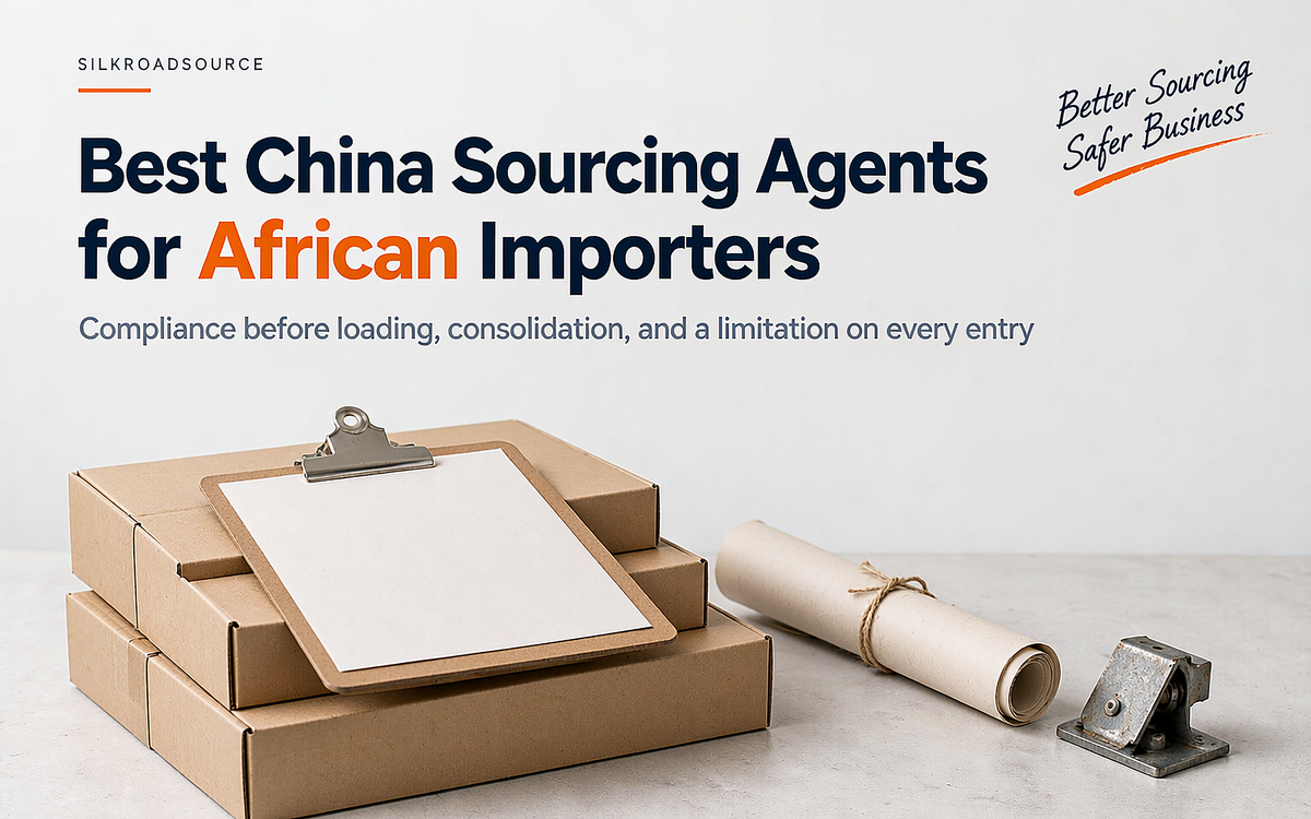 Flat-lay of mixed general merchandise cartons prepared for an African sea shipment
