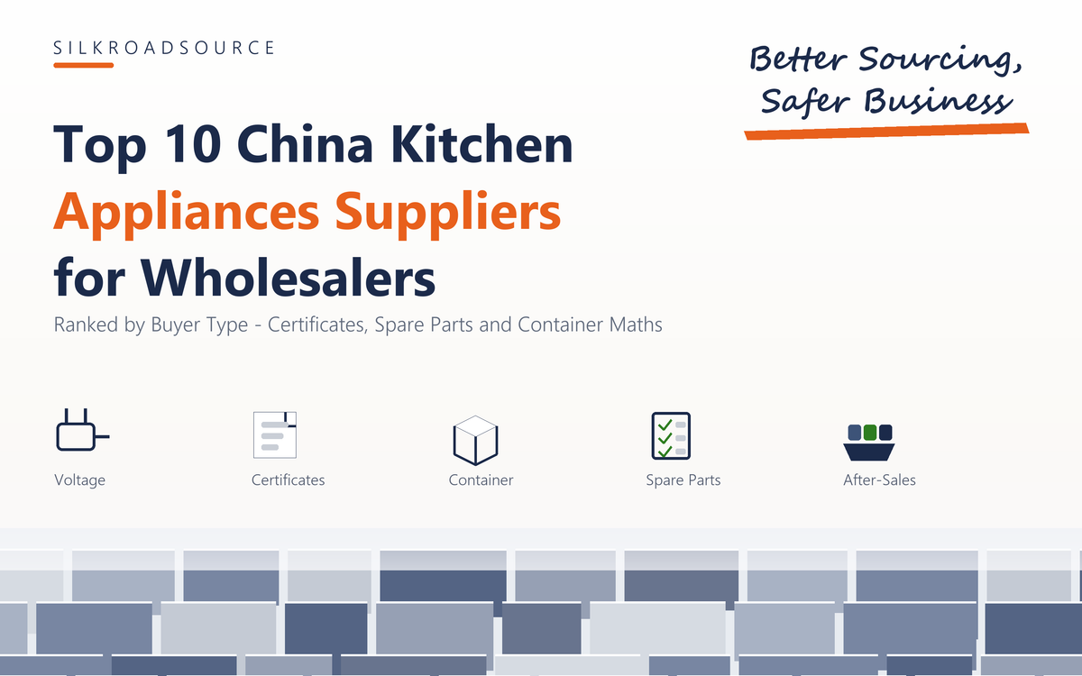 Flat-lay of unbranded kitchen appliances - kettle, toaster, countertop oven - beside a specification sheet and a shipping carton
