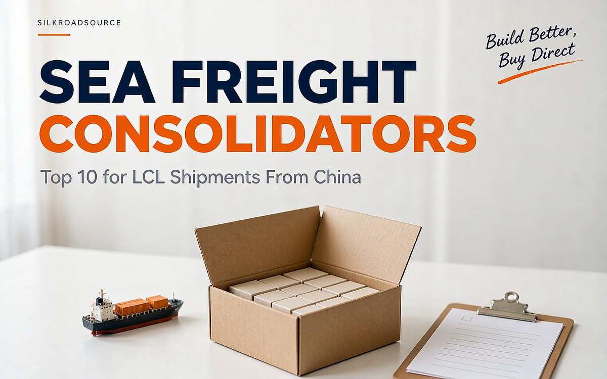 Sea freight LCL consolidators china illustration with shared container, CFS yard and vessel