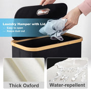 Slim Foldable Laundry Basket with Wheels for Wholesale