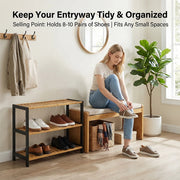 3-Tier Bamboo Shoe Rack for Wholesale