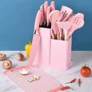 19-Piece Silicone Kitchen Utensil and Knife Set Wholesale