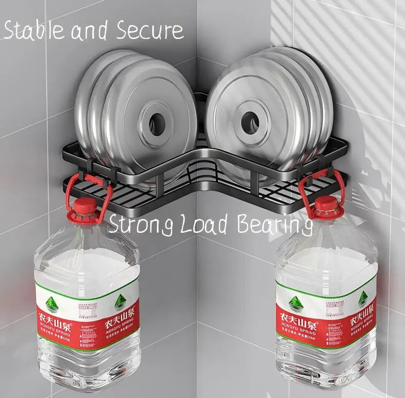 No-Drill Corner Shower Shelf for Bathroom and Kitchen Wholesale