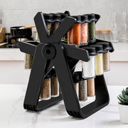 360° Rotating 2-Tier Spice Rack with 18 Glass Jars Wholesale