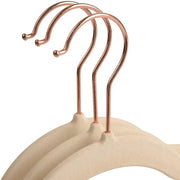 50-Pack Slim Velvet Clothes Hangers with Gold Hooks Wholesale