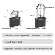4-Digit Zinc Alloy Combination Padlock for Utility Boxes Wholesale