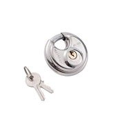 70mm Stainless Steel Round Padlock with Key Wholesale