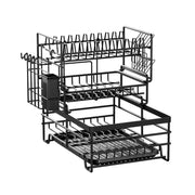 3-Tier Large Capacity Dish Drying Rack with Drainboard Wholesale