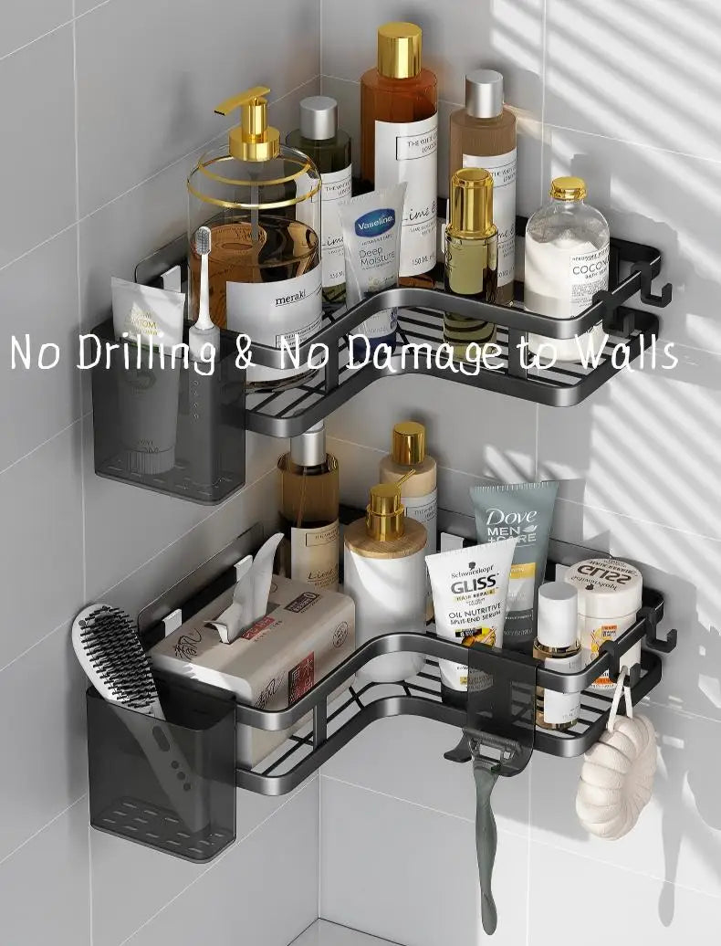No-Drill Corner Shower Shelf for Bathroom and Kitchen Wholesale