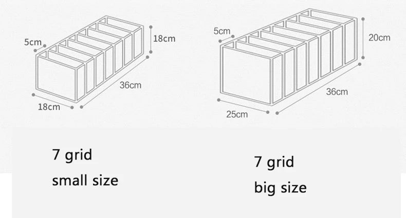 7-Compartment Mesh Clothes Drawer Organizer for Wholesale