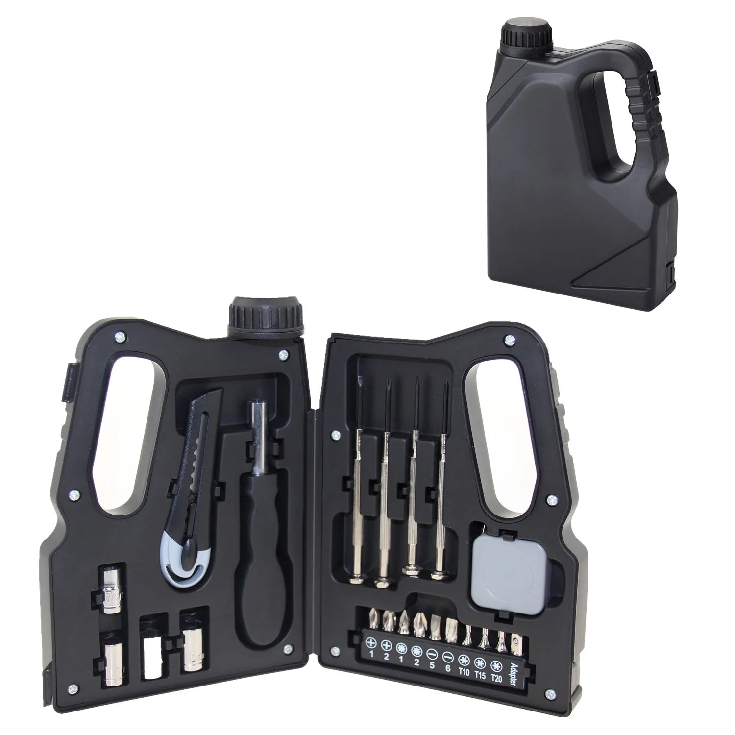 21-Piece Portable Hand Tool Kit with Pliers, Screwdrivers & Sockets Wholesale