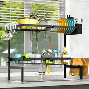 2-Tier Stainless Steel Dish Rack for Kitchen Counter Wholesale