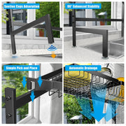 2-Tier Stainless Steel Dish Rack for Kitchen Counter Wholesale