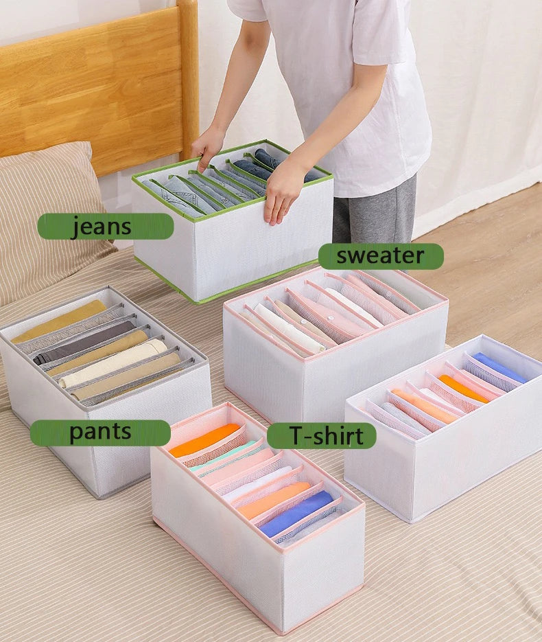 7-Compartment Mesh Clothes Drawer Organizer for Wholesale