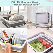 Foldable Plastic Dish Drying Rack for RV and Camping Wholesale