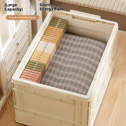 35L Foldable Plastic Storage Box with Wheels