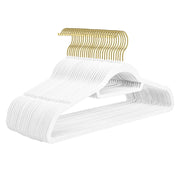 Heavy Duty Non-Slip Velvet Hangers with Gold Hooks Wholesale