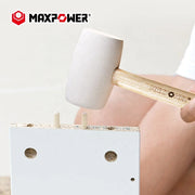 White Rubber Mallet with Wooden Handle Wholesale