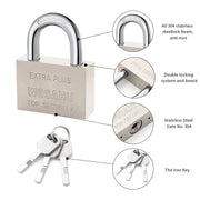 Square Iron Keyed Padlock 30–70mm Wholesale