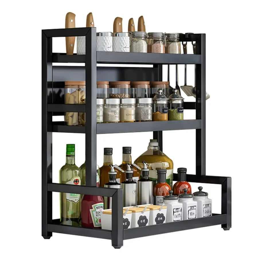 3-Tier Metal Countertop Spice Rack Organizer Wholesale