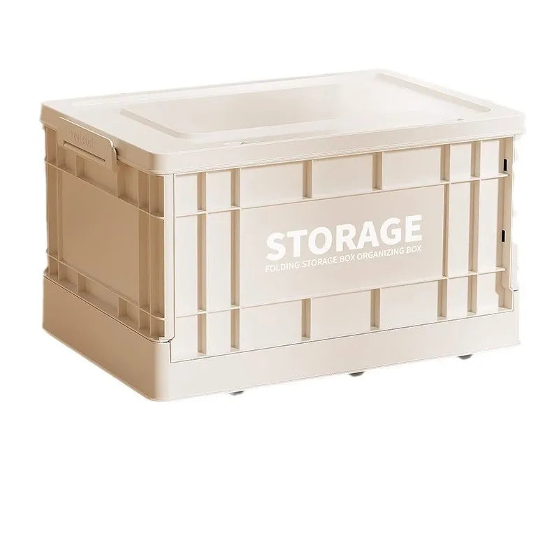 35L Foldable Plastic Storage Box with Wheels