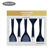 5-Piece Heat-Resistant Nylon Kitchen Utensil Set Wholesale
