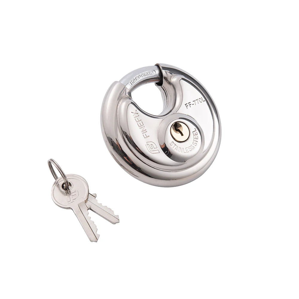 70mm Stainless Steel Round Padlock with Key Wholesale