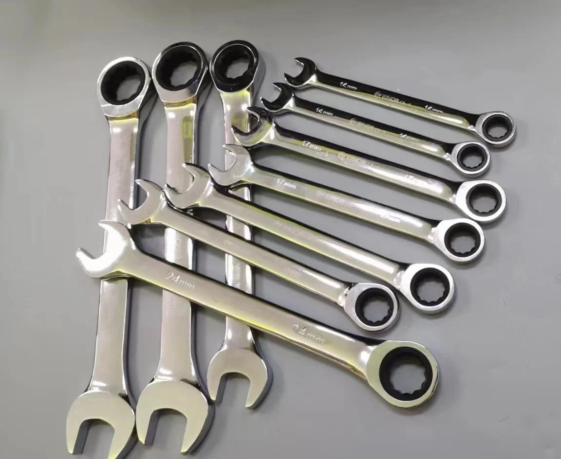 72-Tooth Ratcheting Combination Wrench Set 6-32mm Wholesale