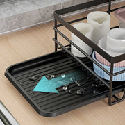 3-Tier Large Capacity Dish Drying Rack with Drainboard Wholesale