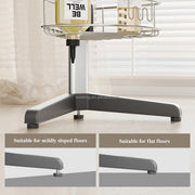 4-Tier Aluminum Corner Shower Caddy with Hooks for Wholesale