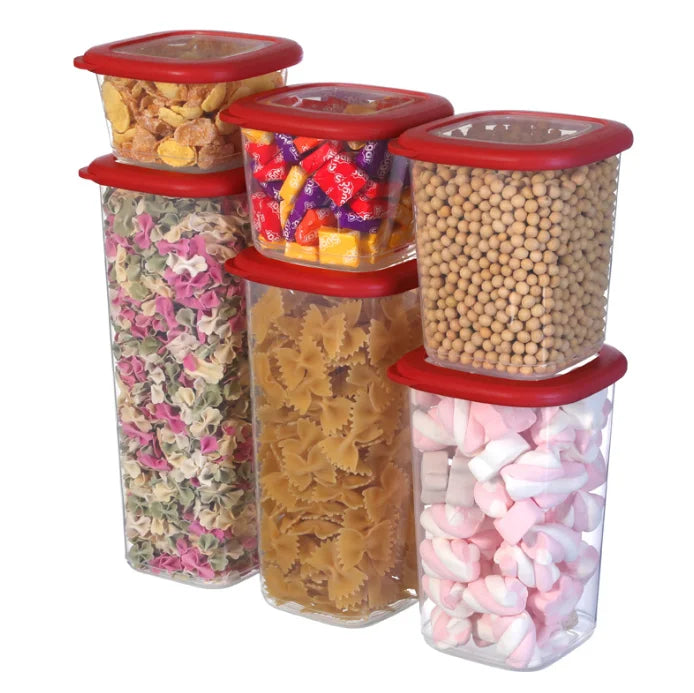 6-Piece Airtight Stackable Food Storage Container Set Wholesale