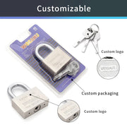 Square Iron Keyed Padlock 30–70mm Wholesale