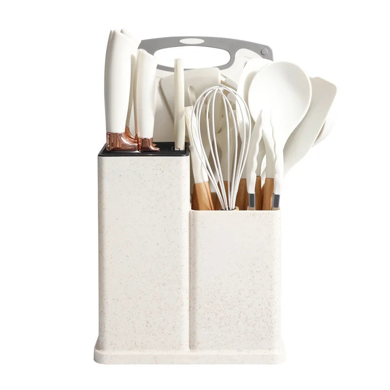 19-Piece Silicone Kitchen Utensil and Knife Set Wholesale