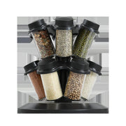360° Rotating 2-Tier Spice Rack with 18 Glass Jars Wholesale